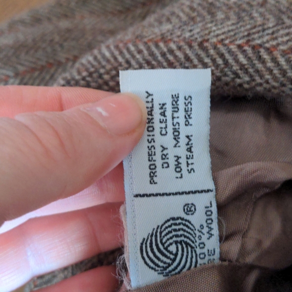 Vintage tweed wool suit union made size 8 - Picture 4 of 10